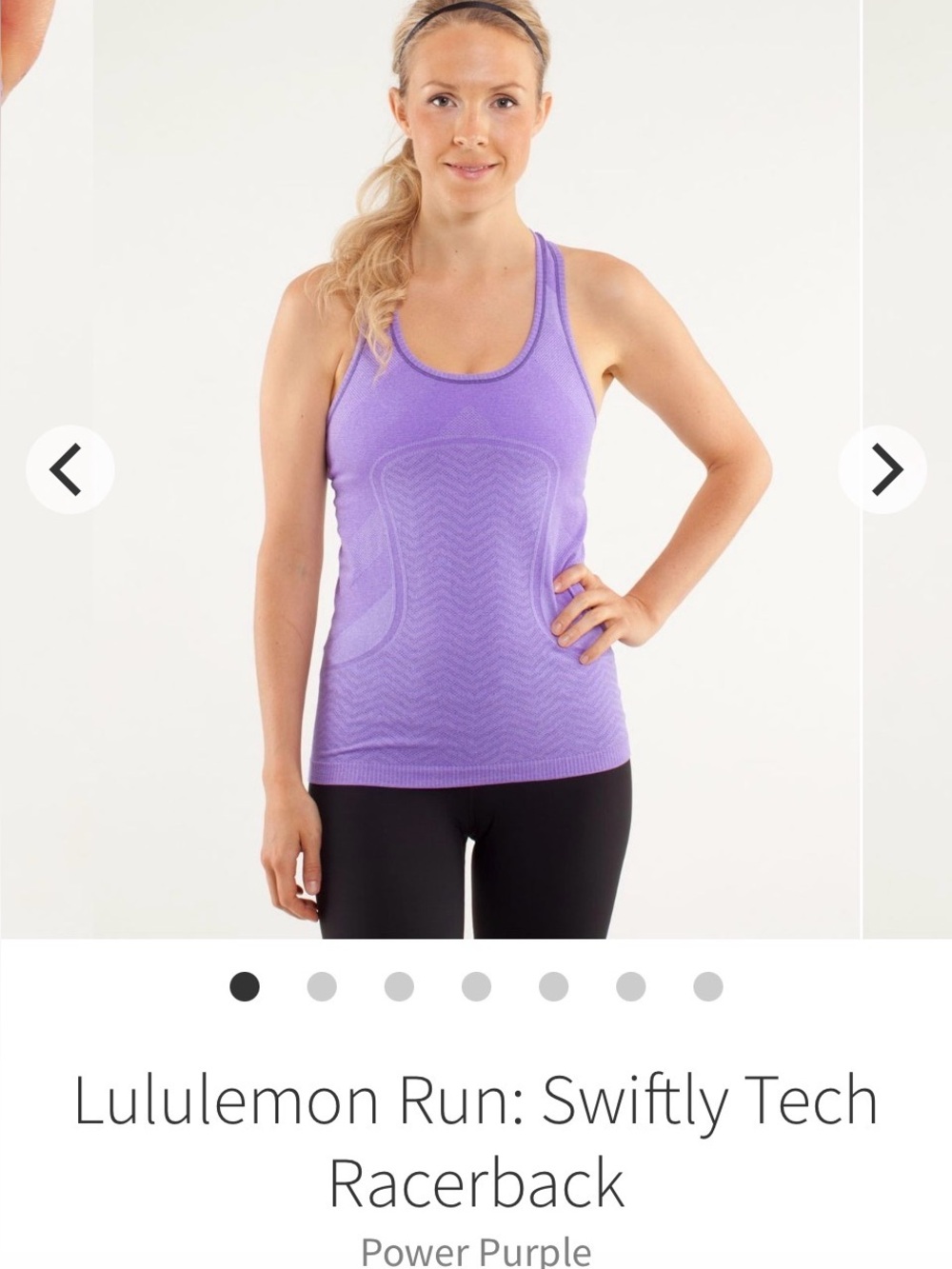 Lululemon Swiftly Tech Racerback Tank - Power Purple